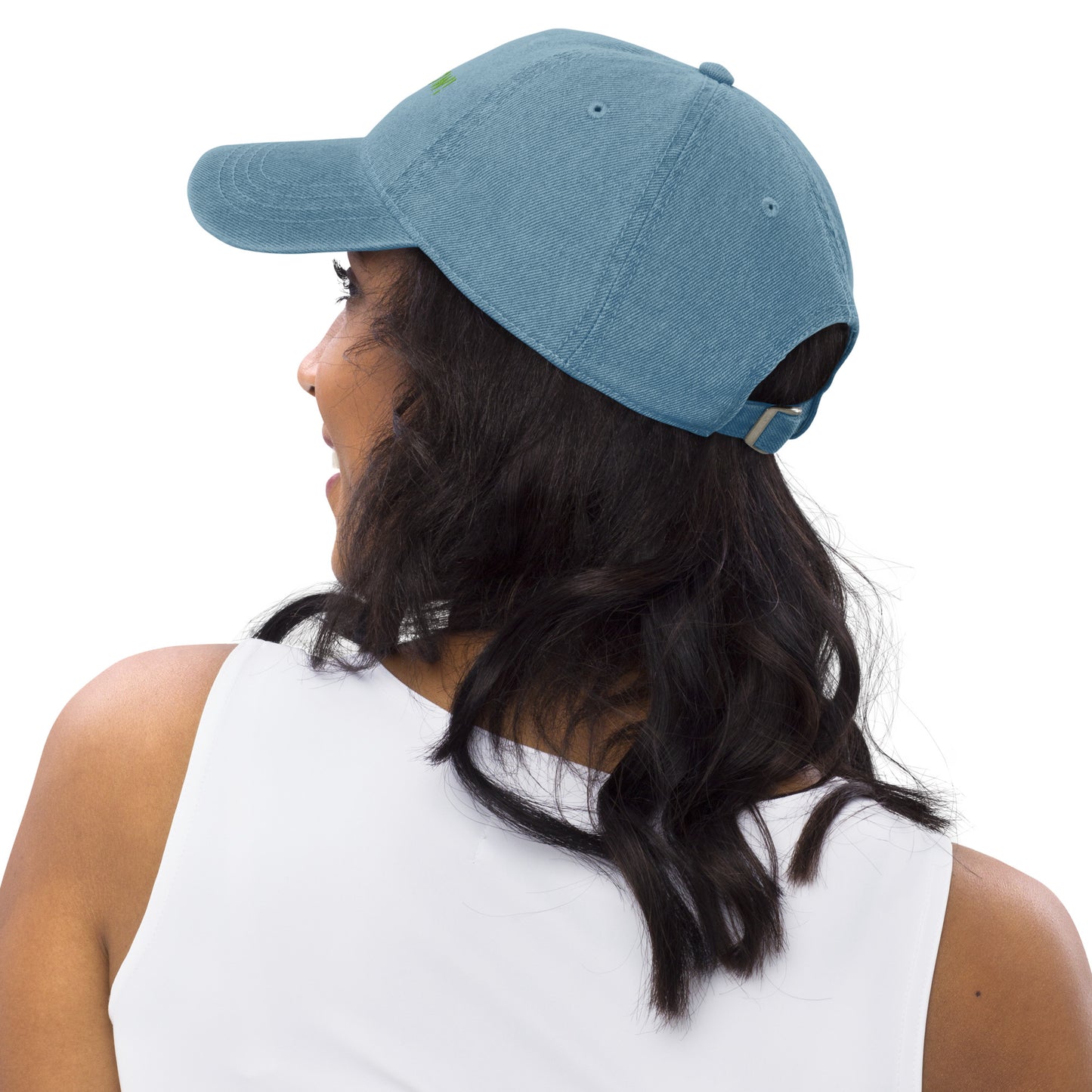 Studio POW! Logo Cap Denim Green – Everyday Statement