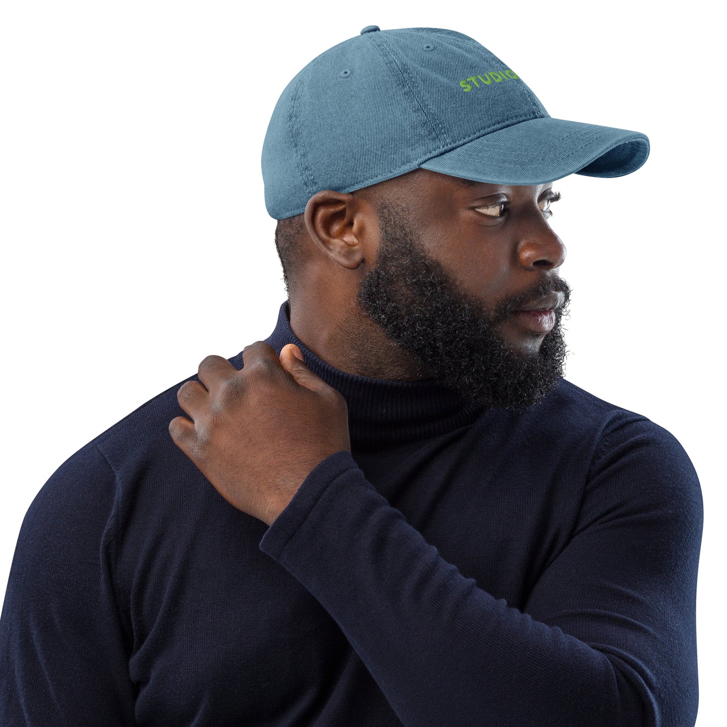 Studio POW! Logo Cap Denim Green – Everyday Statement