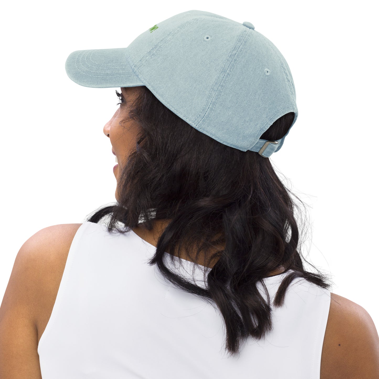 Studio POW! Logo Cap Denim Green – Everyday Statement