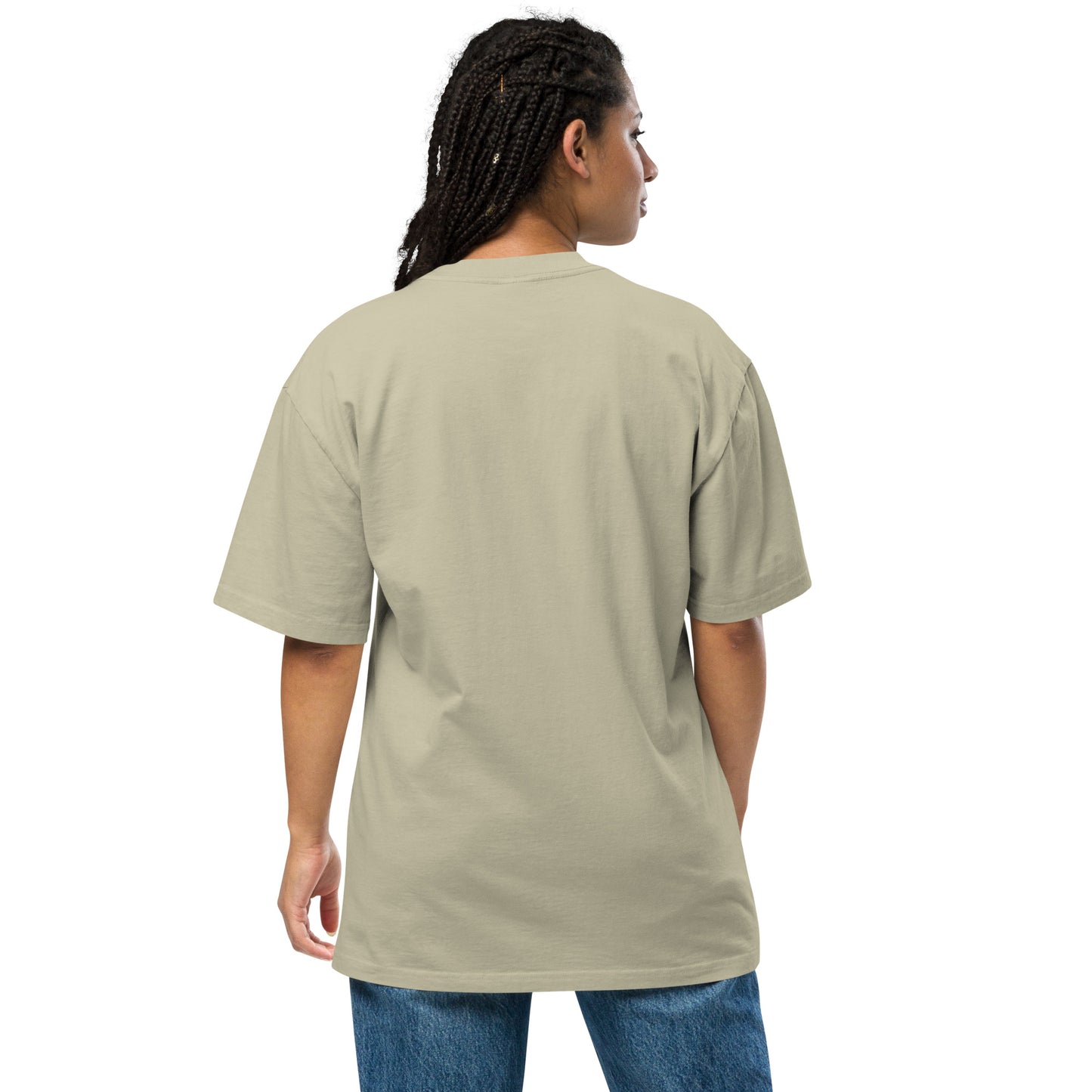 Studio POW! Faded Oversized Logo T-Shirt Green – Everyday Statement