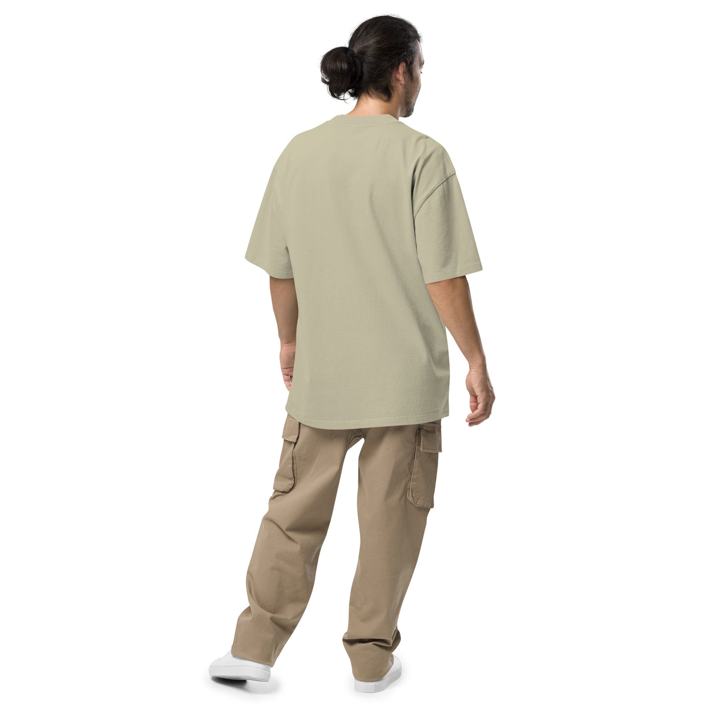 Studio POW! Faded Oversized Logo T-Shirt Green – Everyday Statement