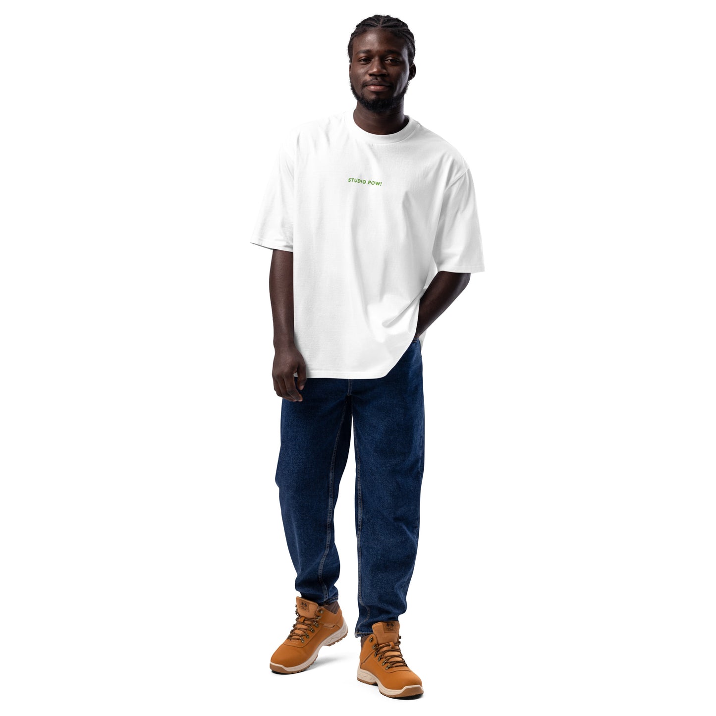 Studio POW! Heavy Logo T-Shirt Green – Everyday Statement