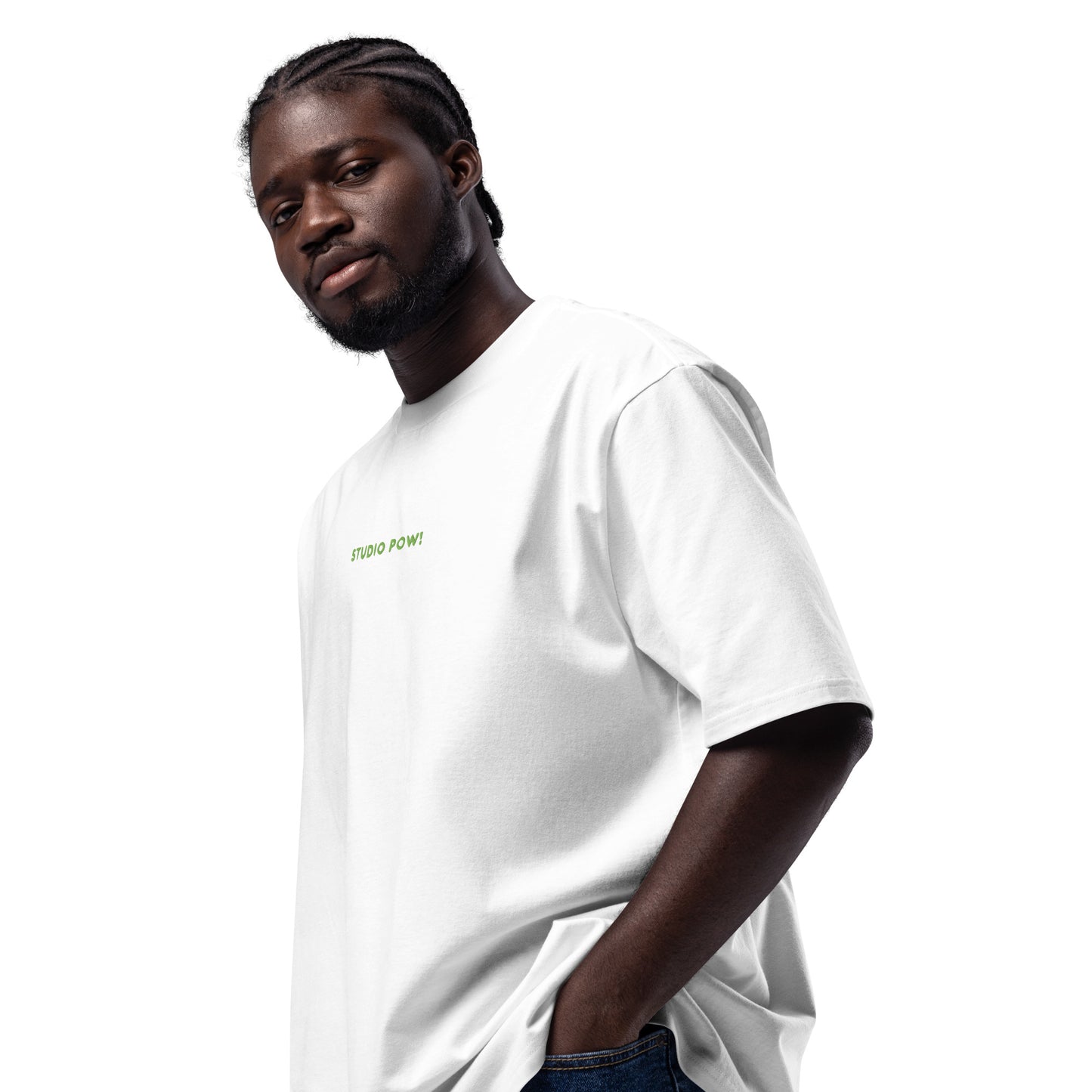 Studio POW! Heavy Logo T-Shirt Green – Everyday Statement