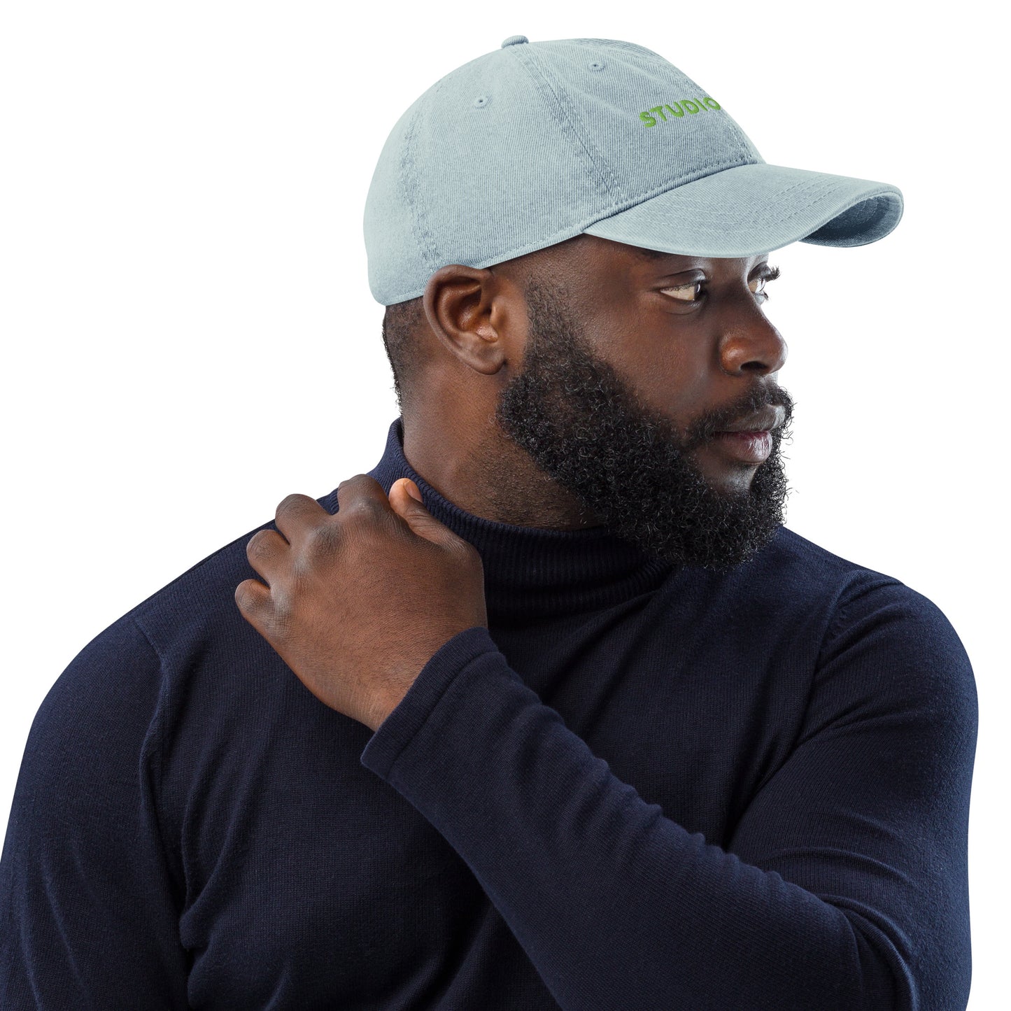 Studio POW! Logo Cap Denim Green – Everyday Statement