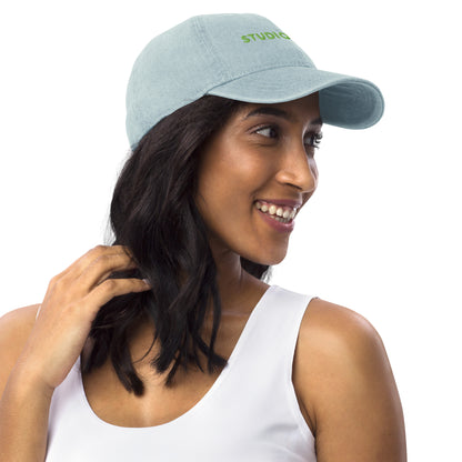 Studio POW! Logo Cap Denim Green – Everyday Statement