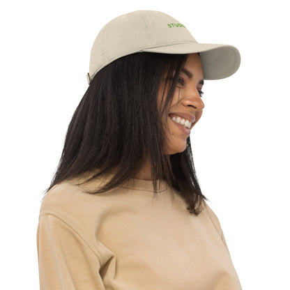 Studio POW! Logo Cap Beige Green – Everyday Statement